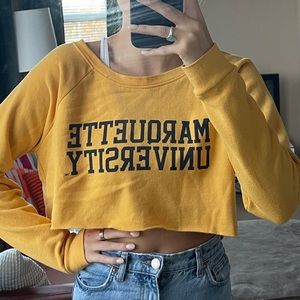 MY Cropped Crewneck Sweatshirt